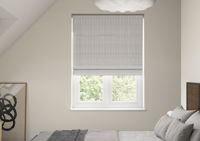 Emily Bond Oscar Stripe, Indigo - Twist&Fit Roman Blind - Image 3